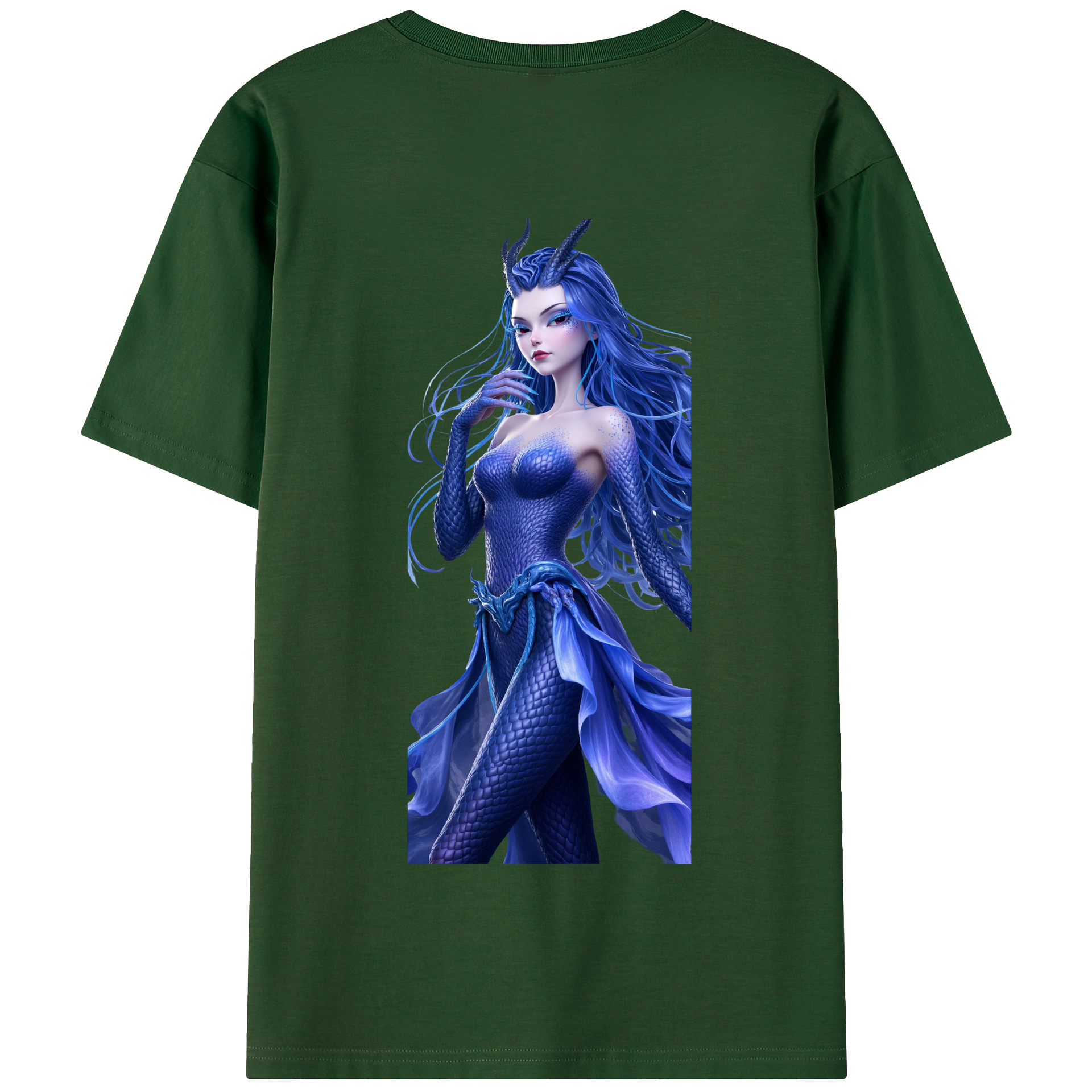 （画像用） Ne Zha 2 ナタ 魔童の大暴れ 綿100％半袖Tシャツ（背面プリント）